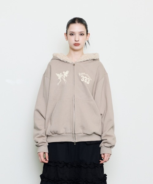 LUVISTRUE パーカー EV FAIRY FUR HOOD ZIP UP レディース : ZOZOTOWN