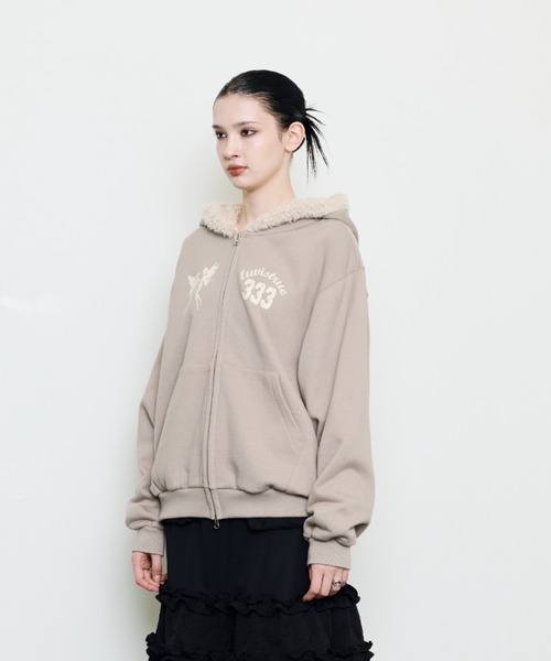 LUVISTRUE パーカー EV FAIRY FUR HOOD ZIP UP レディース : ZOZOTOWN