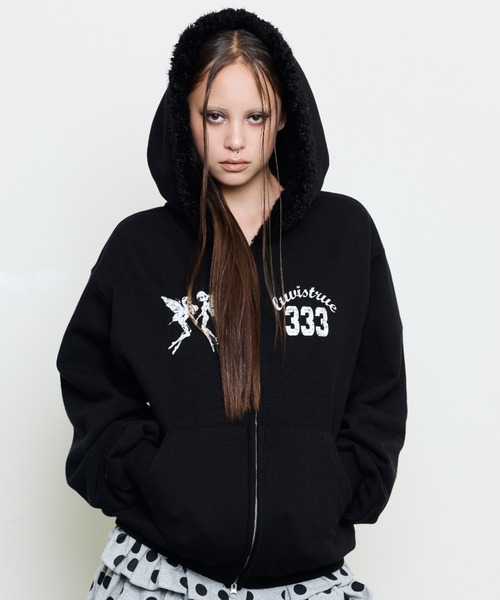 luvstar フーディー M 限定値下げ✨️ LUVISTRUE パーカー EV FAIRY FUR HOOD ZIP UP レディース : ZOZOTOWN