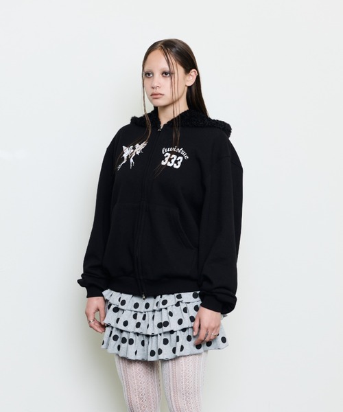 LUVISTRUE パーカー EV FAIRY FUR HOOD ZIP UP レディース : ZOZOTOWN