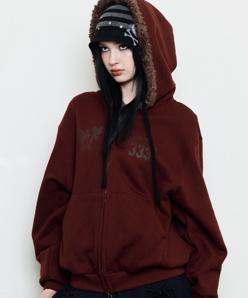 LUVISTRUE パーカー EV FAIRY FUR HOOD ZIP UP レディース : ZOZOTOWN