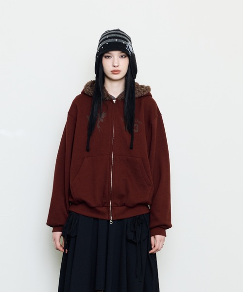 LUVISTRUE パーカー EV FAIRY FUR HOOD ZIP UP レディース : ZOZOTOWN