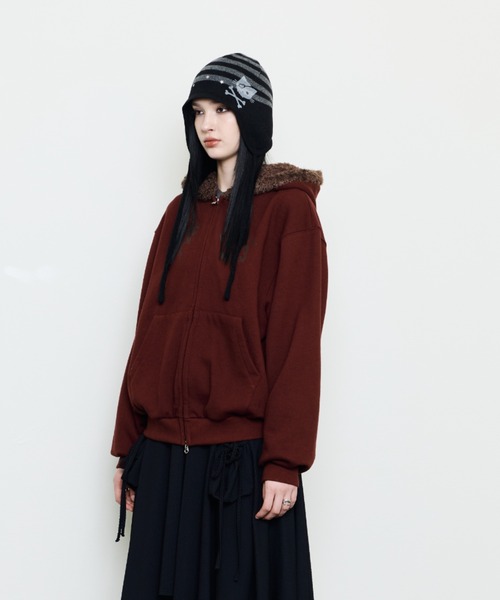 LUVISTRUE パーカー EV FAIRY FUR HOOD ZIP UP レディース : ZOZOTOWN