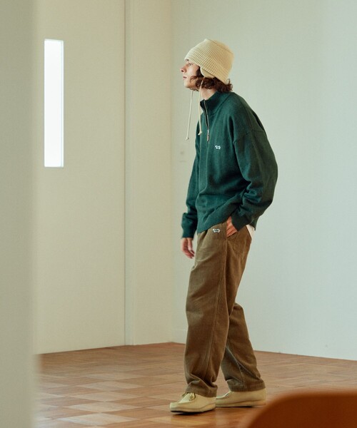 「TOWNCRAFT」 長袖ニット LARGE オレンジ メンズ_画像3