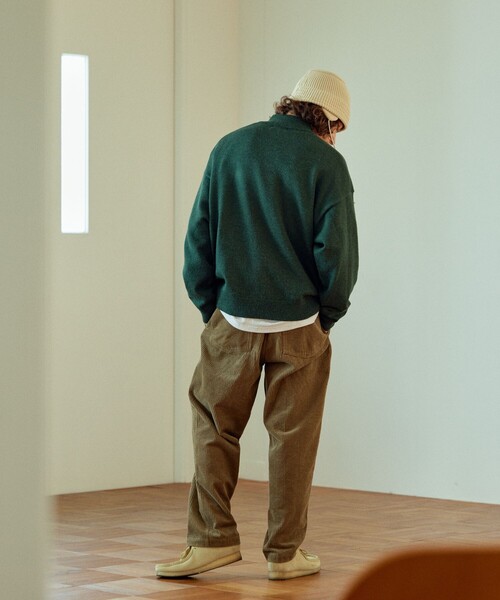 「TOWNCRAFT」 長袖ニット LARGE オレンジ メンズ_画像4