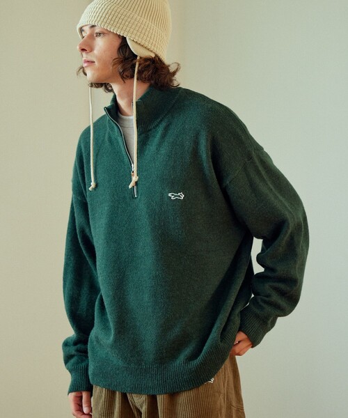 「TOWNCRAFT」 長袖ニット LARGE オレンジ メンズ_画像5