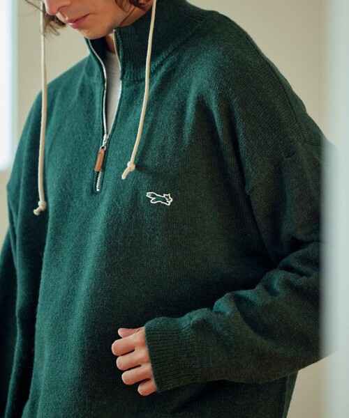 「TOWNCRAFT」 長袖ニット LARGE オレンジ メンズ_画像7