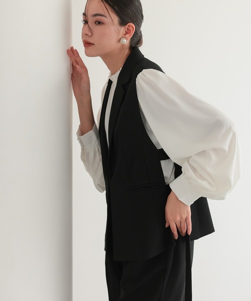 TOKYO OFFICA セットアップ 「手洗いOK」サイドベルト ジレ