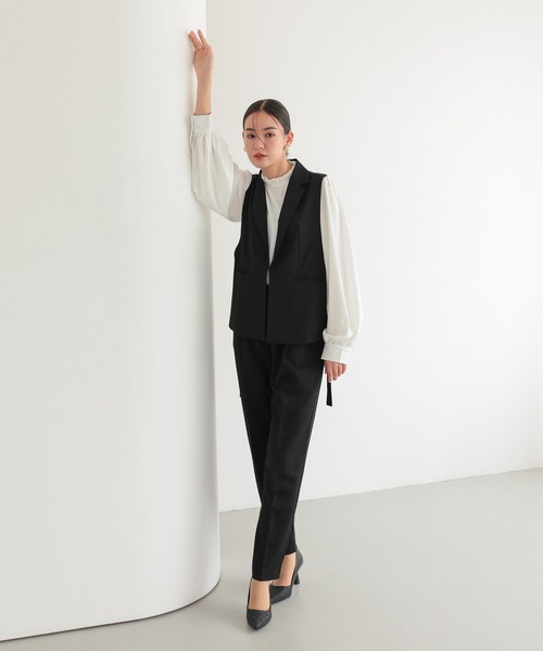 TOKYO OFFICA セットアップ 「手洗いOK」サイドベルト ジレ