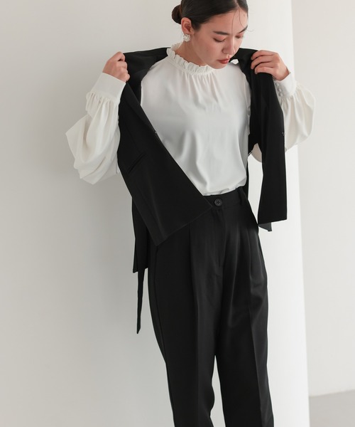 TOKYO OFFICA セットアップ 「手洗いOK」サイドベルト ジレ