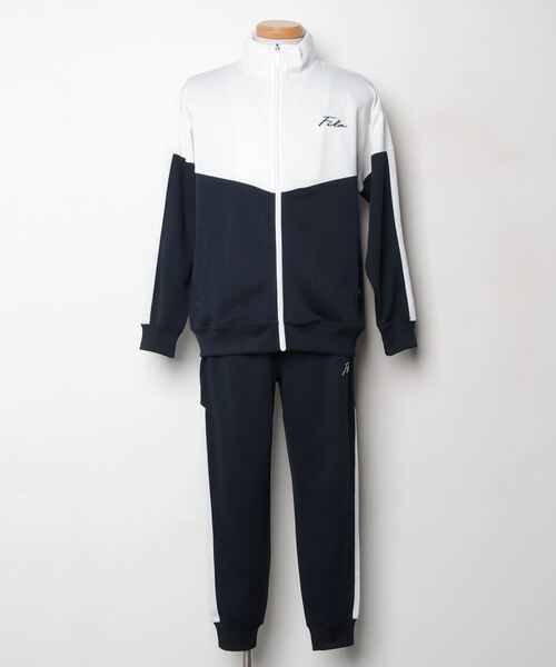 FILA（フィラ） セットアップジャージ L ネイビー メンズ : ZOZOTOWN