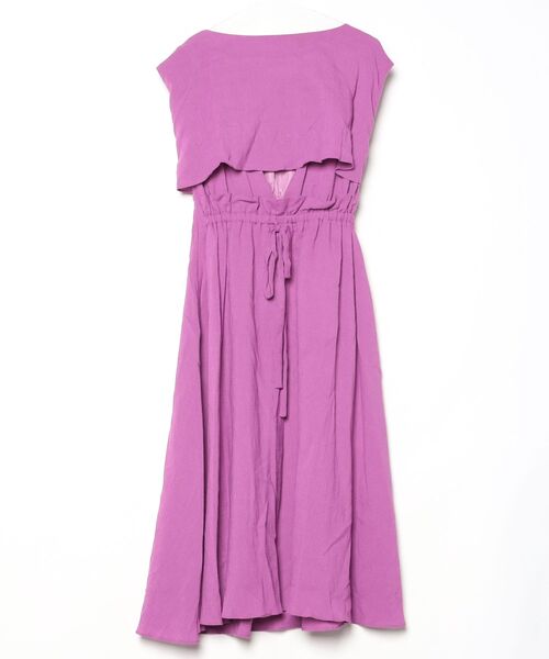 「NOELA」 ノースリーブワンピース FREE パープル レディース_画像2