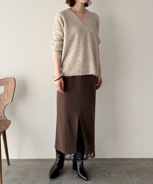 DOUX ARCHIVES（ドゥアルシーヴ） スカート 裾レースタイトスカート