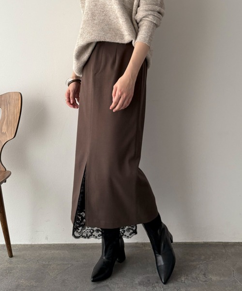 DOUX ARCHIVES（ドゥアルシーヴ） スカート 裾レースタイトスカート