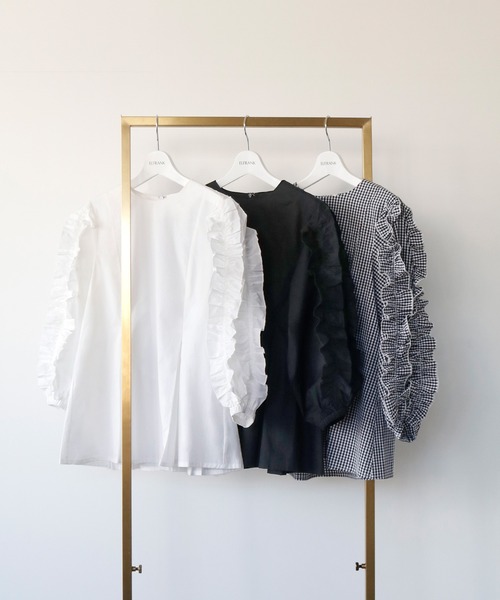 「ELFRANK」 長袖ブラウス FREE オフホワイト レディース_画像3