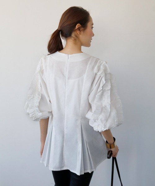「ELFRANK」 長袖ブラウス FREE オフホワイト レディース_画像5