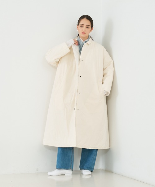 「Yarmo」 ステンカラーコート フリー ブラック レディース_画像2