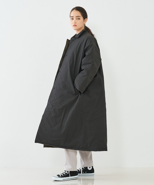 「Yarmo」 ステンカラーコート フリー ブラック レディース_画像8