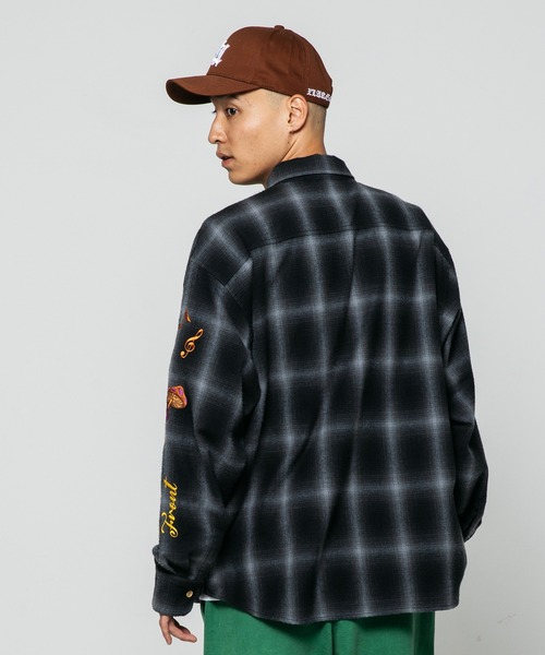 「XLARGE」 長袖シャツ L ブラック メンズ_画像3