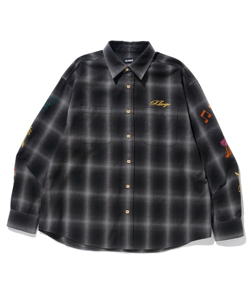 「XLARGE」 長袖シャツ L ブラック メンズ_画像4