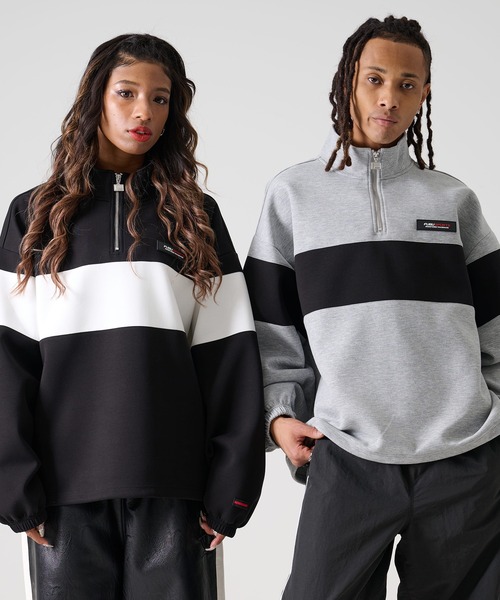 FUBU（フブ） トレーナー スウェット ブランド Tech Half Zip / テック