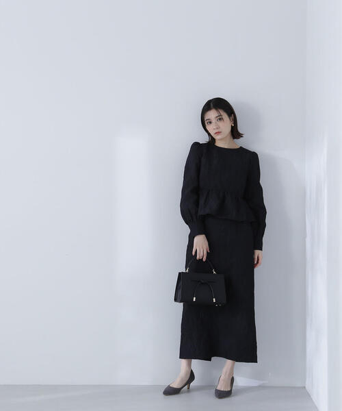 「NATURAL BEAUTY BASIC」 長袖シャツ P/S ブルー レディース_画像3