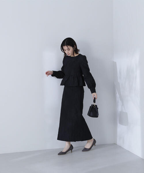 「NATURAL BEAUTY BASIC」 長袖シャツ P/S ブルー レディース_画像6