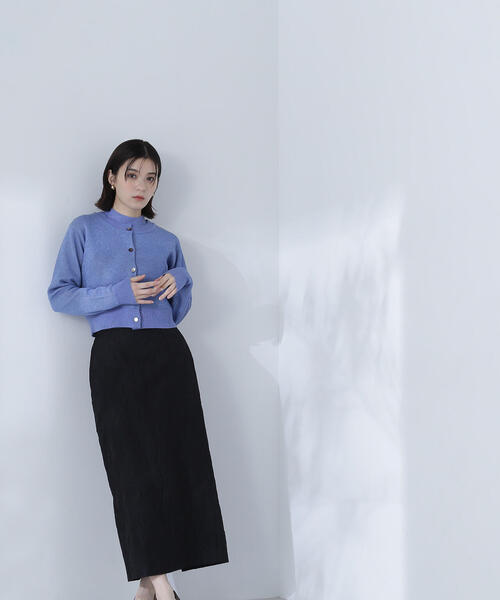 「NATURAL BEAUTY BASIC」 長袖シャツ P/S ブルー レディース_画像8