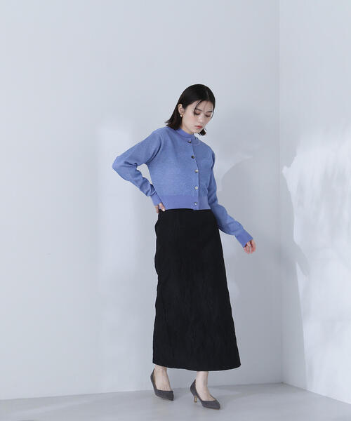 「NATURAL BEAUTY BASIC」 長袖シャツ P/S ブルー レディース_画像9