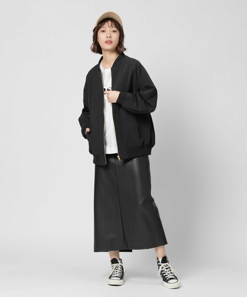 「HONEYSUCKLE ROSE」 ナイロンブルゾン M オフホワイト レディース_画像5