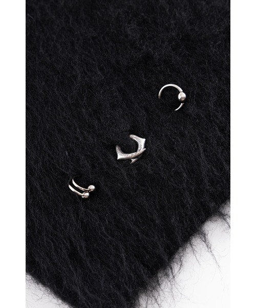 セーター ニット ニット｜Tribal Cross Pierced Shaggy Knit｜SUPPLIER メンズ レディース