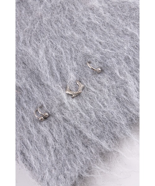 セーター ニット ニット｜Tribal Cross Pierced Shaggy Knit｜SUPPLIER メンズ レディース