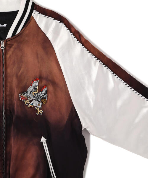 超美品 ショット スカジャン ワイン色 Schott スーベニア Schott N.Y.C（ショット） スカジャン Schott/ショット/BATTLE ROYALE