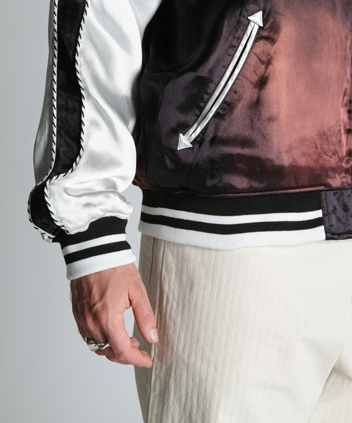 超美品 ショット スカジャン ワイン色 Schott スーベニア Schott N.Y.C（ショット） スカジャン Schott/ショット/BATTLE ROYALE