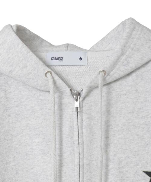 CONVERSE TOKYO パーカー FLOWER LOGO ZIP HOODIE レディース メンズ