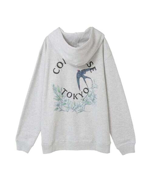 CONVERSE TOKYO パーカー FLOWER LOGO ZIP HOODIE レディース メンズ