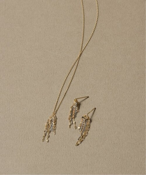 Lilas ピアス フリンジミックスチェーンピアス K10（両耳） レディース