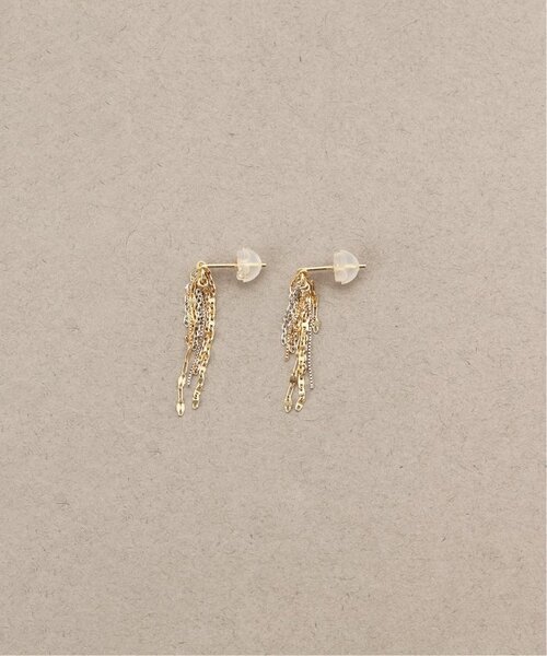 Lilas ピアス フリンジミックスチェーンピアス K10（両耳） レディース