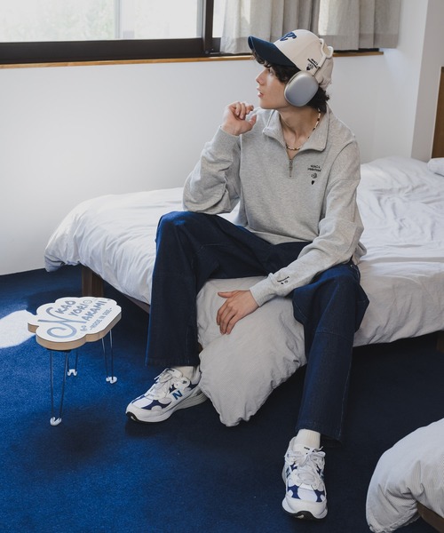 「kaoyorinakami」 スウェットカットソー LARGE チャコールグレー メンズ_画像2