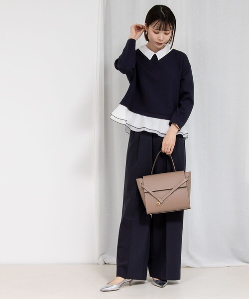 「NOLLEY'S Sophi」 長袖ブラウス 38 グレー レディース_画像2