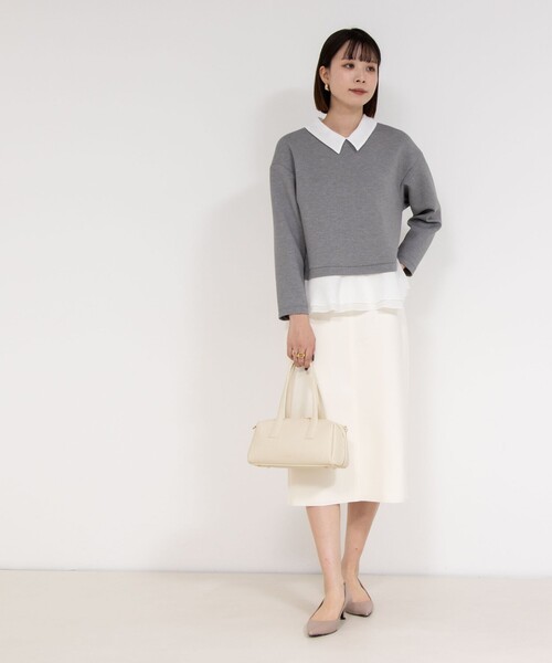 「NOLLEY'S Sophi」 長袖ブラウス 38 グレー レディース_画像9