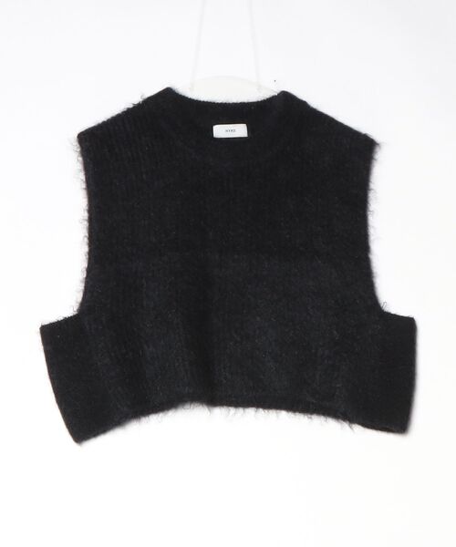 HYKE - HYKE CROPPED TOP SWEATER プルオーバー ニット ベスト ブラック レディース ハイク【中古】4-0802M♪ HYKE」 ニットベスト - ブラック レディース HYKE CROPPED TOP SWEATER