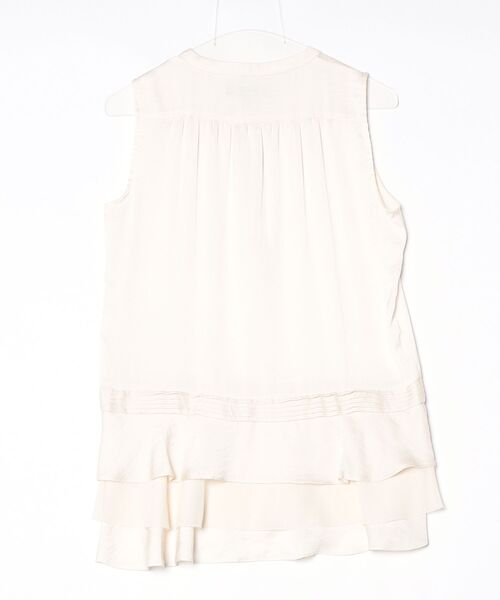 「BANANA REPUBLIC」 ノースリーブチュニック X-SMALL ベージュ レディース_画像2