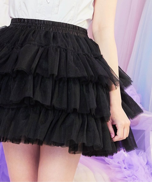 dolce＆gabbanaパニエ　スカート BODYLINE スカート 3段フリルレイヤードチュールパニエ : ZOZOTOWN