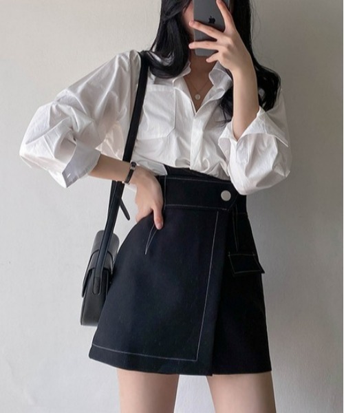 「SONA」 ショートパンツ SMALL ブラック レディース_画像4