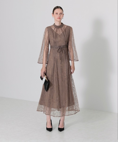 「Leja」 7分袖ワンピース SMALL グリーン レディース_画像2