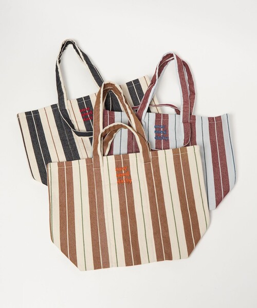 トートバッグ 「別注」「beej」ストライプ 2WAY レディース : ZOZOTOWN