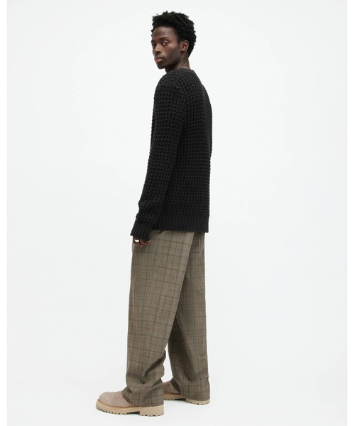 「ALLSAINTS」 長袖ニット X-SMALL ブラック メンズの画像