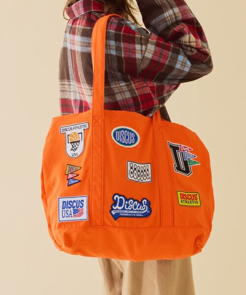 「DISCUS」 トートバッグ ONE SIZE オレンジ レディース_画像5