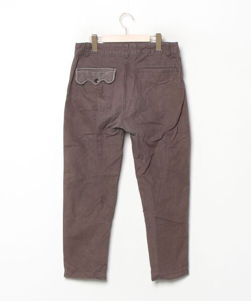 「go slow caravan」 クロップドパンツ MEDIUM ダークグレー メンズ_画像2